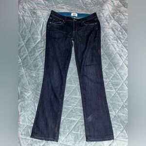 Women’s PAIGE Dark Indigo Flare Jeans Size 28